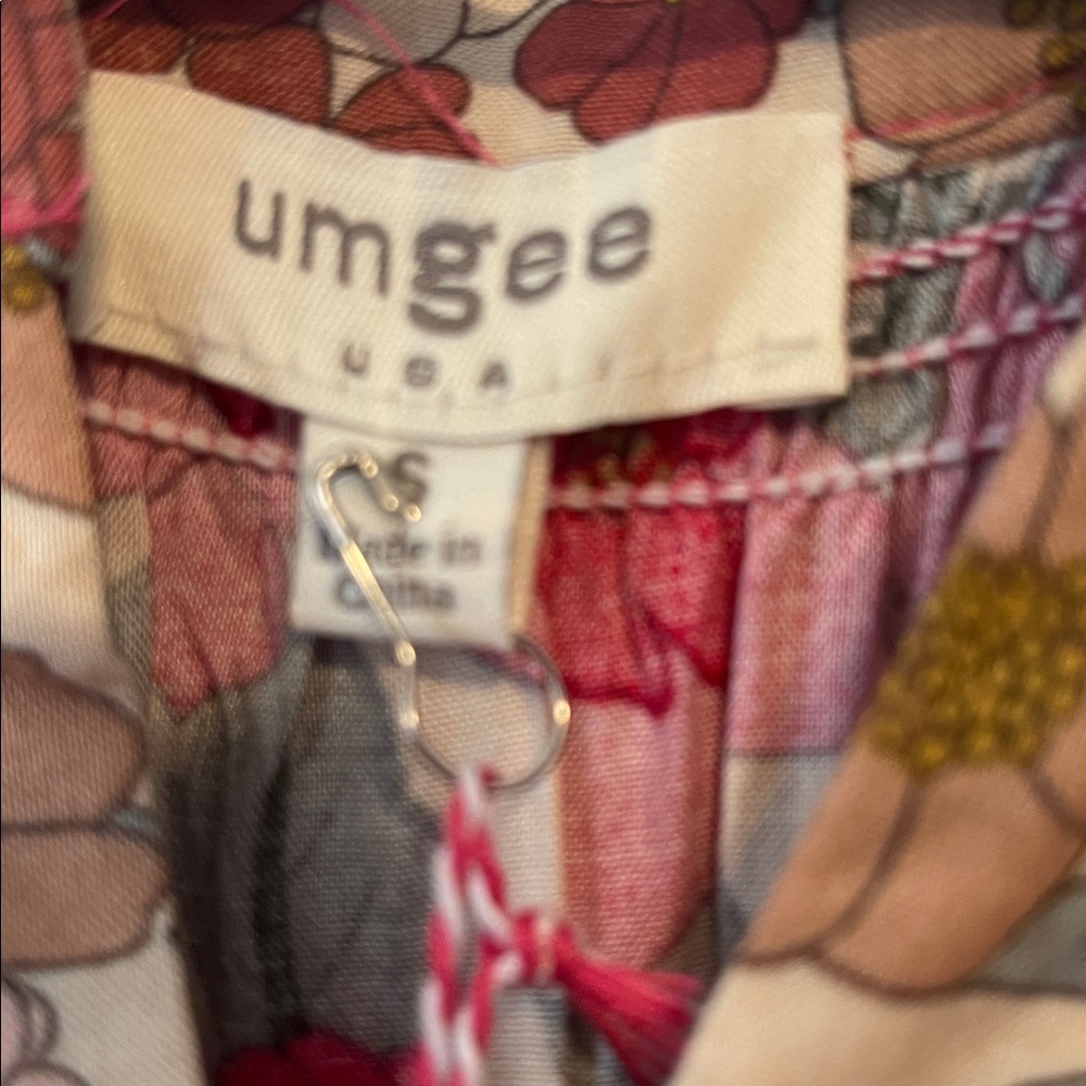 Umgee Floral Dress with Pink and Brown - Picture 2 of 5
